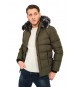 Erkek Şişme Haki Slim Fit Soğuk Geçirmez Kürklü Casual Mont Erkek Şişme Haki Slim Fit Soğuk Geçirmez Kürklü Casual Mont