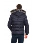Erkek Şişme Lacivert Slim Fit Soğuk Geçirmez Kürklü Casual Mont Erkek Şişme Lacivert Slim Fit Soğuk Geçirmez Kürklü Casual Mont